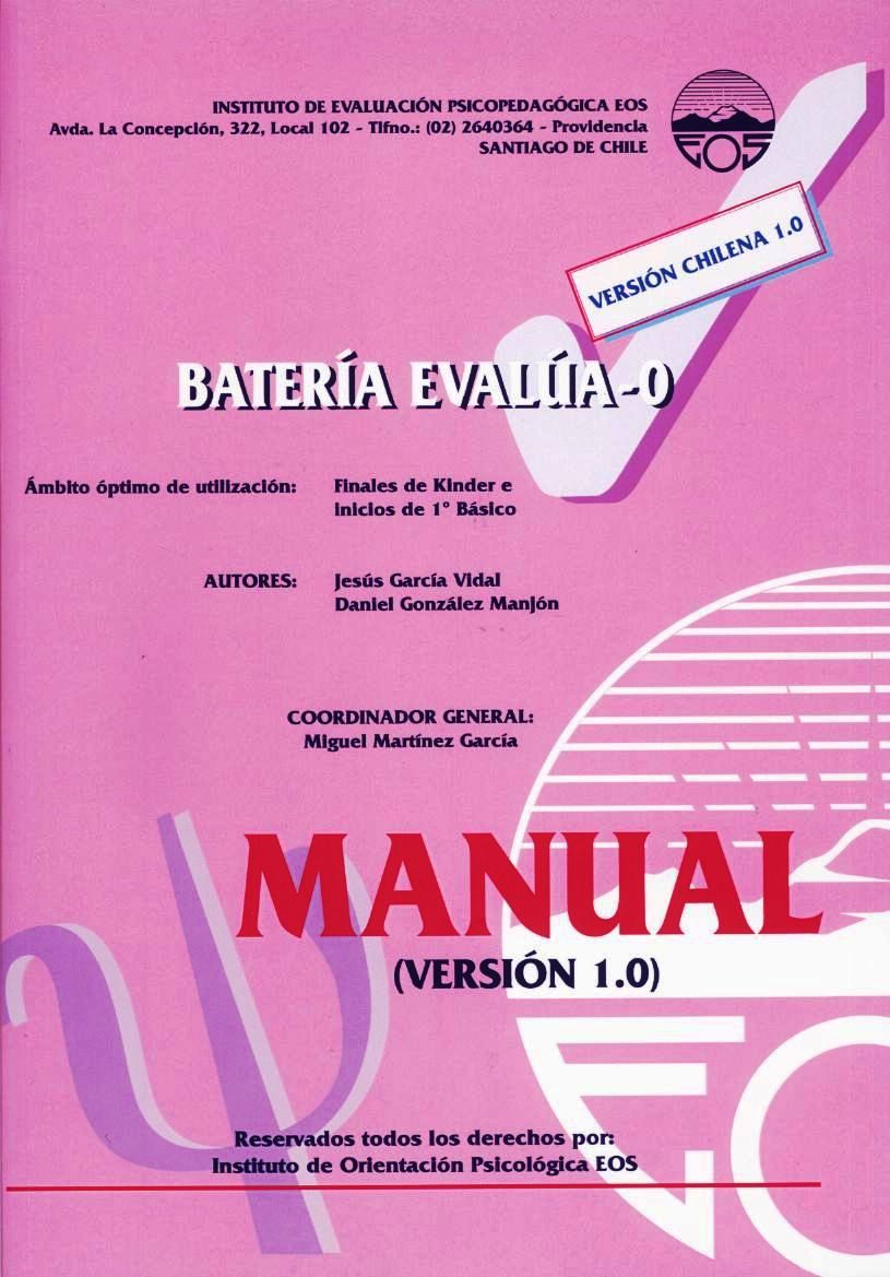 gratis bateria psicopedagogica evalua 0 gratis bateria psicopedagogica evalua 0